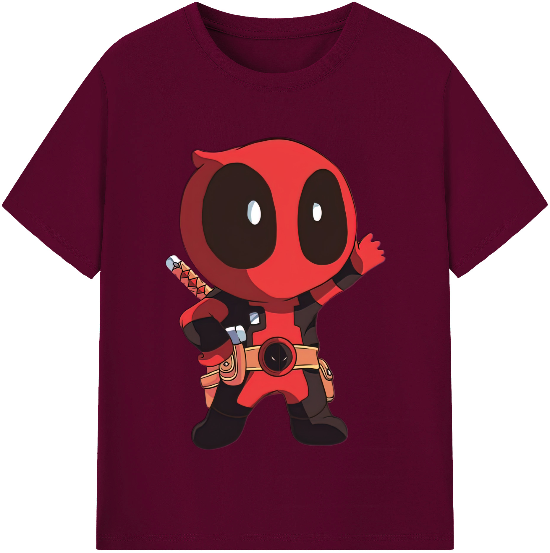 （画像用） Deadpool デッドプール レディースカジュアルプリントTシャツ（綿100％）